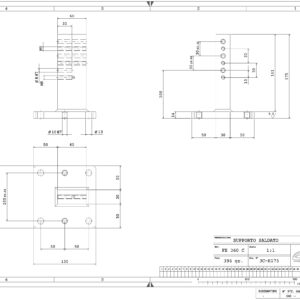 .SUPP175 - SUPPORTO FERRO SALDATO H-175