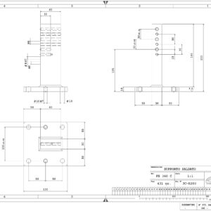 .SUPP200 - SUPPORTO FERRO SALDATO H-200