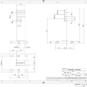 .SUPP250 - SUPPORTO FERRO SALDATO H-250