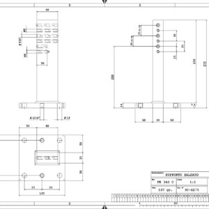 .SUPP275 - SUPPORTO FERRO SALDATO H-275
