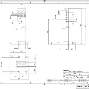 .SUPP300 - SUPPORTO FERRO SALDATO H-300