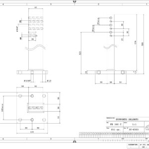 .SUPP500 - SUPPORTO FERRO SALDATO H-500