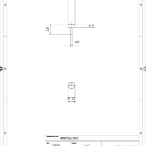 APPB - VITE APPOGGIO TESTA PIANA M3 TIPO B NICHELATA