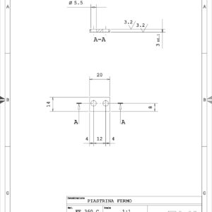 2F201430 - PIASTRINA FERMA PERNO 20X14 INT.12