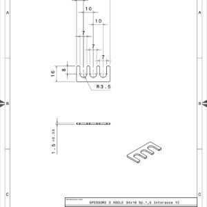 3A341615 - SHIM 3 ASOLE 34X16 SP. 1.5 INT.10