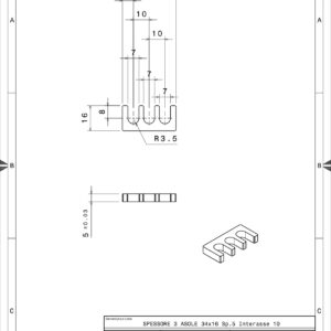 3A341650 - SHIM 3 ASOLE 34X16 SP. 5.0 INT.10