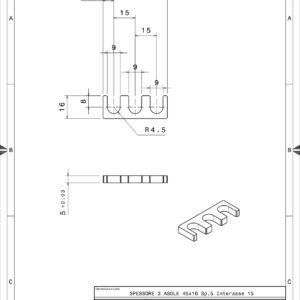 3A451650 - SHIM 3 ASOLE 45X16 SP. 5.0 INT.15