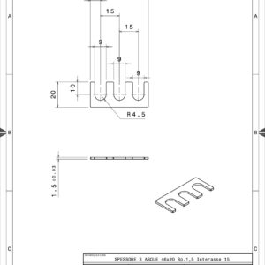 3A462015 - SHIM 3 ASOLE 46X20 SP. 1.5 INT.15