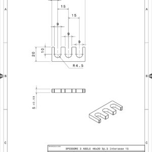 3A462050 - SHIM 3 ASOLE 46X20 SP. 5.0 INT.15