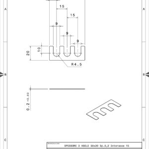 3A502002 - SHIM 3 ASOLE 50X20 SP. 0.2 INT.15