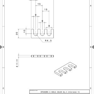3A502040 - SHIM 3 ASOLE 50X20 SP. 4.0 INT.15