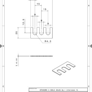 3A502510 - SHIM 3 ASOLE 50X25 SP. 1.0