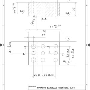 ATT735532DX - ATTACCO CHIUSURA L. 73 FRES DX