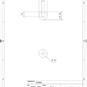 SFERAD20 - SFERA D 20 AISI 304 CON FORO CIECO M8