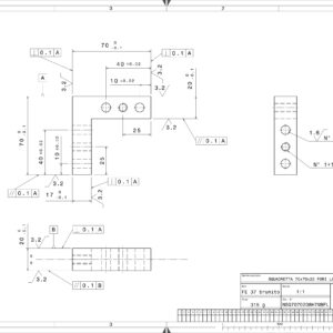 .SQ7070208H7M8FL - SQUAD. 70X70X20X20/17 FORI LAT 8H7 M8