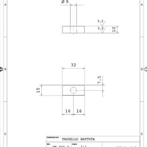 T321510 - TASSELLO DI ARRESTO 1 FORO D.10