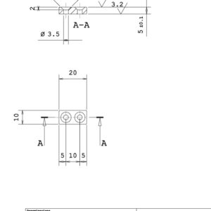APPA - APPOGGIO TIPO A 20X10 H5 NICHELATO