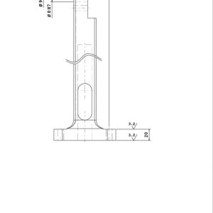 .SUPP350 - SUPPORTO FERRO SALDATO H-350