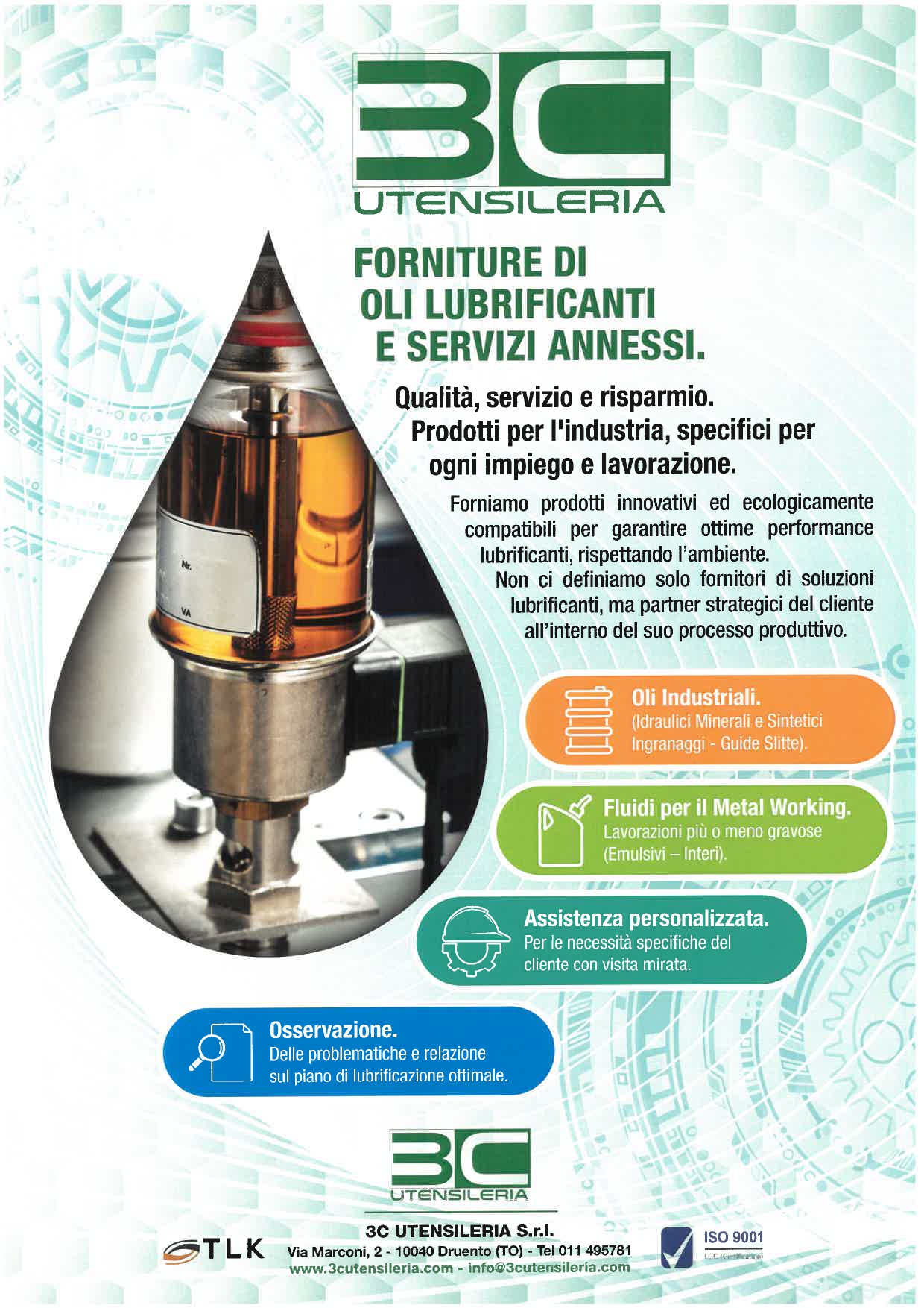 FORNITURE DI OLI LUBRIFICANTI E SERVIZI ANNESSI