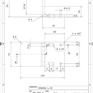 2F2A1005550P - STAFFA PER FINE CORSA D.30