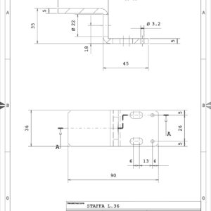 2F2A903650P - STAFFA PER FINE CORSA D.18